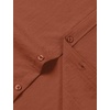 JEMITOP Mens Stretch Textured Short Sleeve Casual Shirt(Burnt Orange)