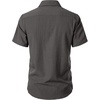 JEMITOP Mens Stretch Textured Short Sleeve Casual Shirt(Dark Grey)