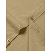 JEMITOP Mens Stretch Textured Short Sleeve Casual Shirt(Dark Khaki)