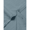 JEMITOP Mens Stretch Textured Short Sleeve Casual Shirt(Grey Blue)