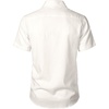 JEMITOP Mens Stretch Textured Short Sleeve Casual Shirt(Ivory White)