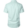 JEMITOP Mens Stretch Textured Short Sleeve Casual Shirt(Light Green)
