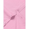 JEMITOP Mens Stretch Textured Short Sleeve Casual Shirt(Pink)