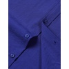 JEMITOP Mens Stretch Textured Short Sleeve Casual Shirt(Royal Blue)