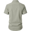 JEMITOP Mens Stretch Textured Short Sleeve Casual Shirt(Sage Green)