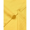 JEMITOP Mens Stretch Textured Short Sleeve Casual Shirt(Yellow)