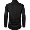 JEMITOP Men’s Stretch Slim Fit Dress Shirts(Black)