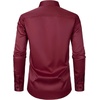 JEMITOP Men’s Stretch Slim Fit Dress Shirts(Burgundy)