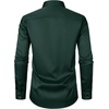 JEMITOP Men’s Stretch Slim Fit Dress Shirts(Dark Green)