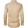 JEMITOP Men’s Stretch Slim Fit Dress Shirts(Khaki)
