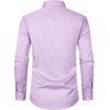 JEMITOP Men’s Stretch Slim Fit Dress Shirts(Lavender Purple)