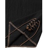 JEMITOP Men’s Retro Pirate Renaissance Costume Shirts(Black)