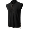 JEMITOP Men’s Retro Pirate Renaissance Costume Shirts(Black)