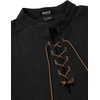 JEMITOP Men’s Retro Pirate Renaissance Costume Shirts(Black)