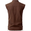JEMITOP Men’s Retro Pirate Renaissance Costume Shirts(Coffee)