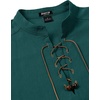 JEMITOP Men’s Retro Pirate Renaissance Costume Shirts(Dark Green)