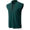 JEMITOP Men’s Retro Pirate Renaissance Costume Shirts(Dark Green)