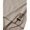 JEMITOP Men’s Retro Pirate Renaissance Costume Shirts(Khaki)