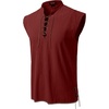 JEMITOP Men’s Retro Pirate Renaissance Costume Shirts(Rust Red)