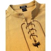 JEMITOP Men’s Retro Pirate Renaissance Costume Shirts(Yellow)