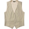 Men’s Deep-V 3-Button Formal Wedding Dress Vest(Beige)