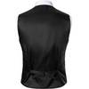 Men’s Deep-V 3-Button Formal Wedding Dress Vest(Black)