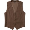 Men’s Deep-V 3-Button Formal Wedding Dress Vest(Brown)