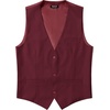 Men’s Deep-V 3-Button Formal Wedding Dress Vest(Burgundy)