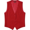 Men’s Deep-V 3-Button Formal Wedding Dress Vest(Red)
