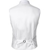 Men’s Deep-V 3-Button Formal Wedding Dress Vest(White)