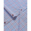 JEMITOP Men’s Transitional Weather Plaid Shirt(Blue Red Gingham)