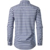 JEMITOP Men’s Transitional Weather Plaid Shirt(Classic Blue Gingham)
