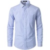 JEMITOP Men’s Transitional Weather Plaid Shirt(Light Blue Gingham)