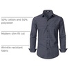 JEMITOP Men’s Transitional Weather Plaid Shirt(Navy Red)