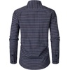 JEMITOP Men’s Transitional Weather Plaid Shirt(Navy Red)