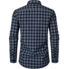 JEMITOP Men’s Transitional Weather Plaid Shirt(Navy White)