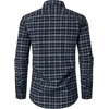 JEMITOP Men’s Transitional Weather Plaid Shirt(Navy White Gingham)
