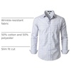 JEMITOP Men’s Transitional Weather Plaid Shirt(Vintage White Gingham)