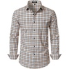 Khaki White Gingham